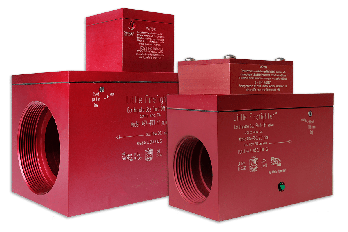 Industrial Size Seismic Gas Shutoff Valves